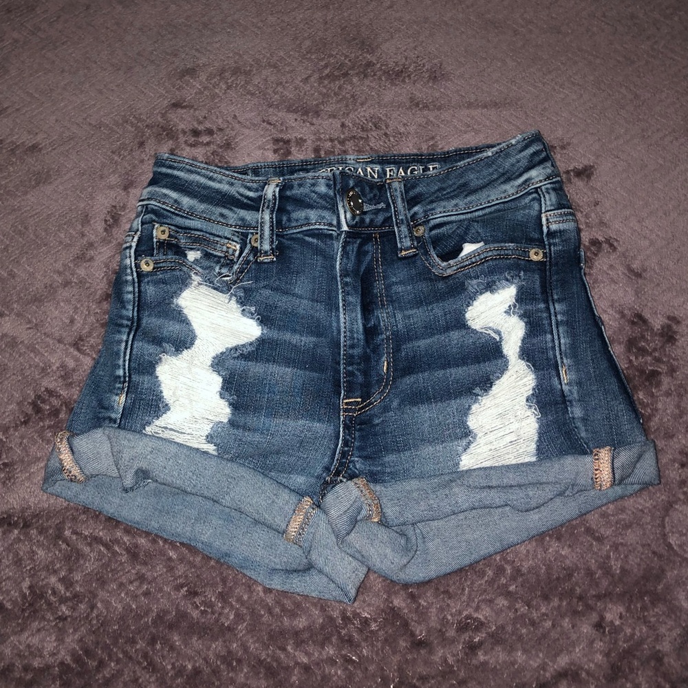 American Eagle Ripped Short Shorts